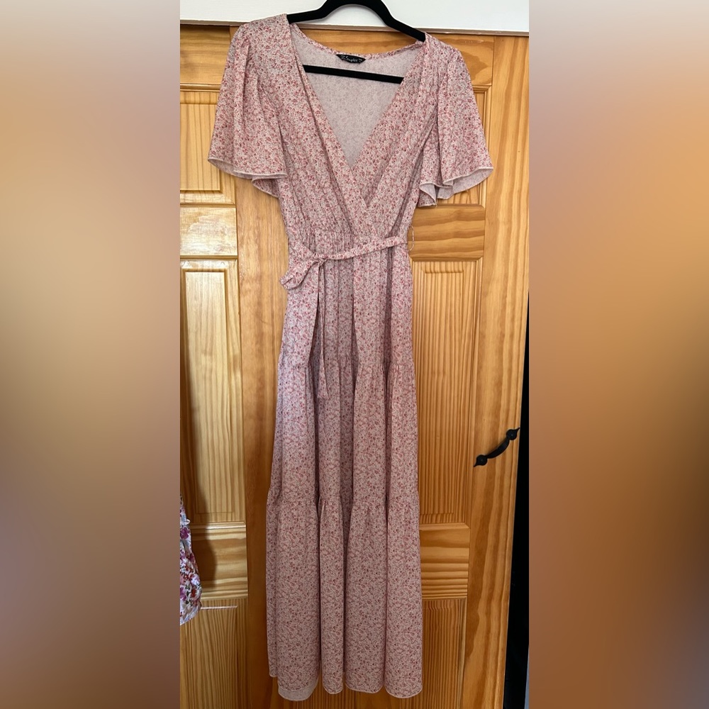 Floral wrap dress